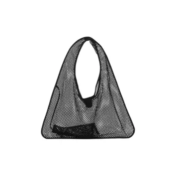 ARKET Polyester Tote Bag, Shopping Bag, Handbag, Shoulder Bag Large Size Women's Black