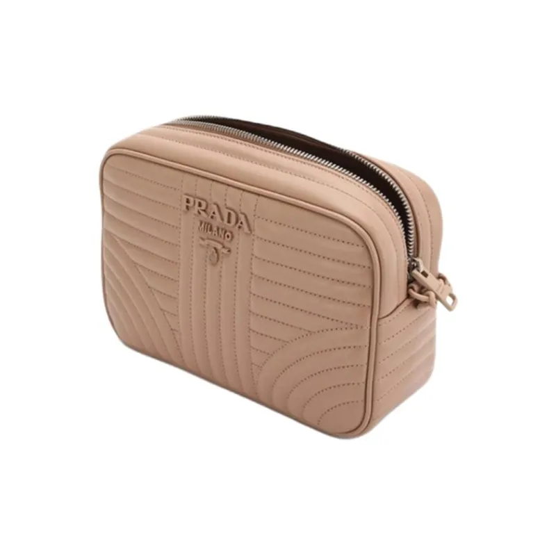 PRADA Cow Leather Small Square Bag, Chain Bag, Shoulder Bag Women's Brown-2