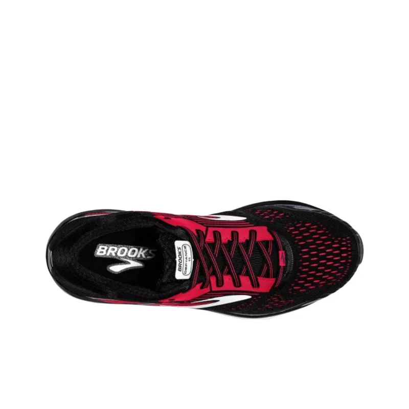 Brooks Adrenaline Gts 18 Anti Slip Wear Resistant Low Top Casual Running Shoes Women's Red Black-4