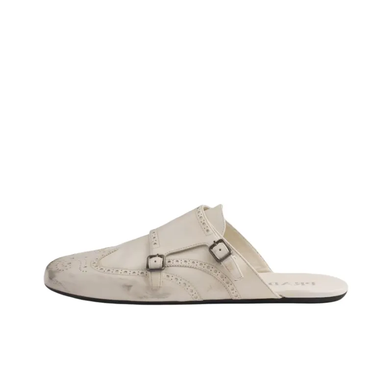 PRADA Closed Toe Slippers Men's Chalk White-0