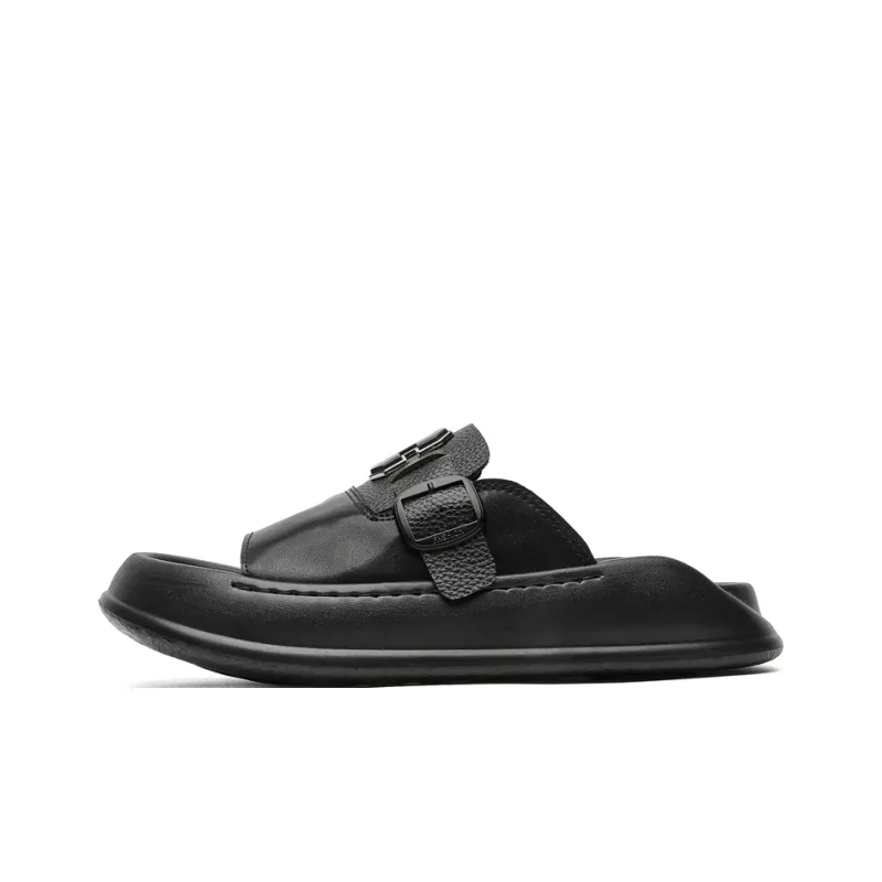 LUOMAIKE Rubber Sole Slip Resistant Slide Slippers Men's-0