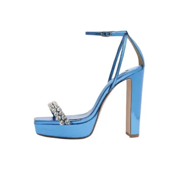 Alexandre Birman Lenny One Strap Sandals 12cm Women's Blue