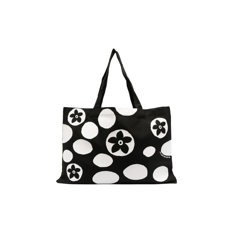 10 CORSO COMO Fabric Tote Bag, Shopping Bag, Handbag, Shoulder Bag Women's Black & White-0