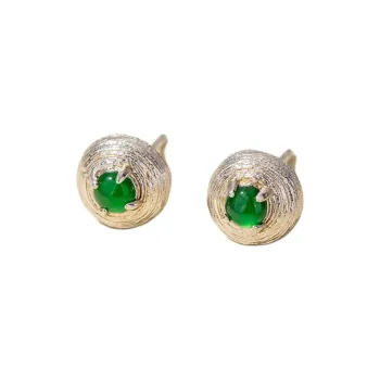 QLADY Ice Type Stud Earrings Women's