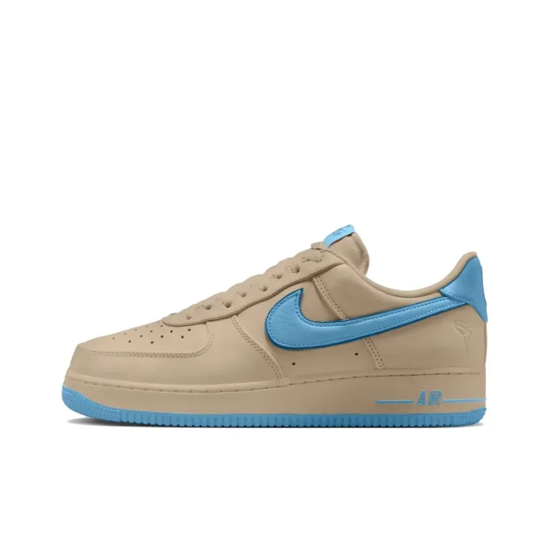 Kobe Bryant x Nike Air Force 1 Anti Slip Wear Resistant Low Top Skateboard Shoes Unisex Brown Blue-0