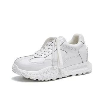 ΛOLUNKΛ Anti Slip And Wear Resistant Height Increasing Low Top Casual Shoes Women's
