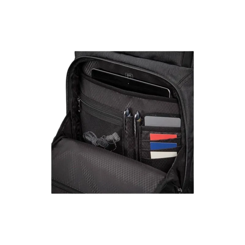 SAMSONITE Nylon Fabric Backpack Unisex Black-4