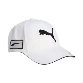 PUMA Polyester Baseball Caps Men's White