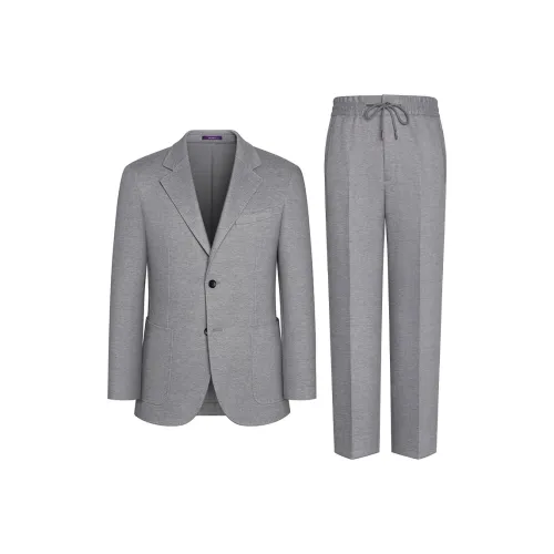 SKARO Business Suit Men's Light Gray