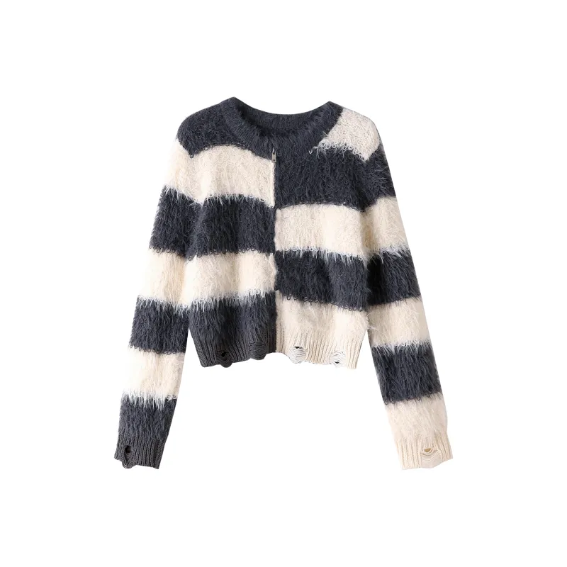ONNFB Knitwear Women's Multicolor Gray White-0