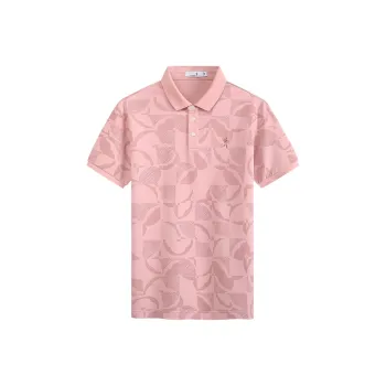 Dance With Wolves Polo Shirt Men's Pink