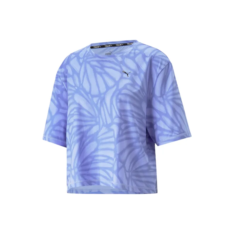 PUMA TRAIN FAV AOP T Shirt Women's Purple-0