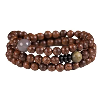 GUMUJIANG Golden Sandalwood Wooden Bracelets Unisex