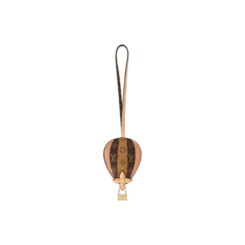 LOUIS VUITTON Cow Leather With Monogram Canvas Bag Accessory Women's Brown-0