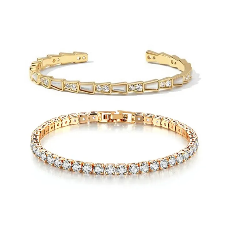 Yagu Glass Cat Eye Bangles Women's-13