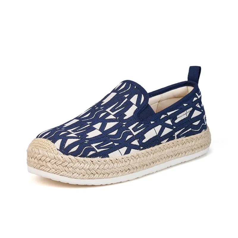 Joy&Mario Espadrilles Women's Dark Blue Beige-1