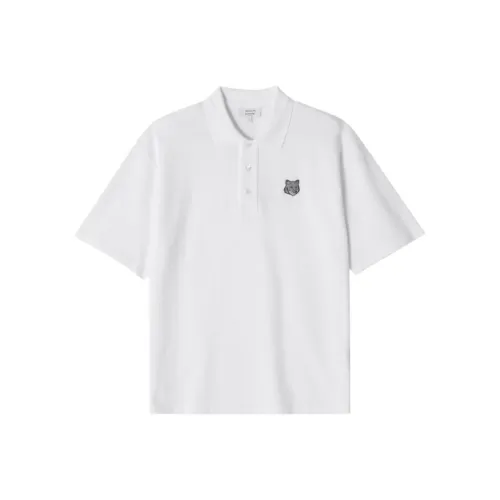 Maison Kitsune Bold Fox Head patch Polo Shirt