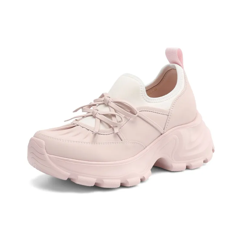 Rosa Bianca Lightweight Height Increasing Low Top Chunky Sneakers Women's-7