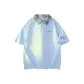 Sky Blue Green Plaid Collar (Black Text)