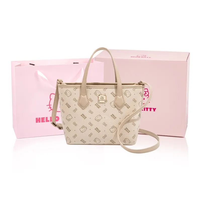 MESUCA Sanrio Hello Kitty Collaboration Kitty Series PU Handbag Women's Multicolor-0
