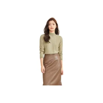 MIHUANG Knitwear Women's Beige Pearl Chips