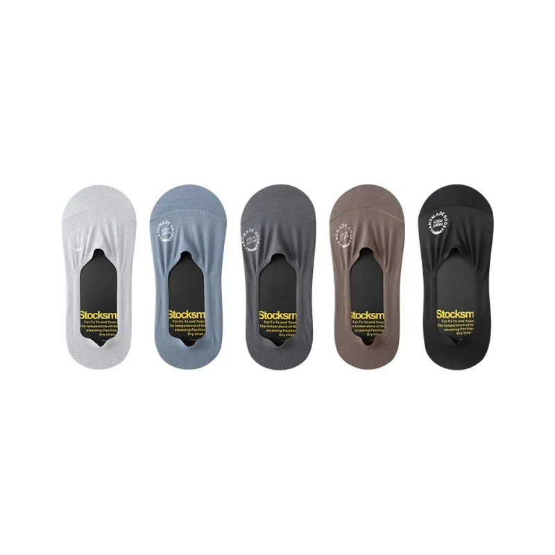 MIIOW No Show Socks Men's 5 Pack-0