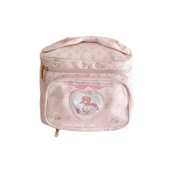 Sweet Pillow House Cute Princess Large Capacity Outing Travel Square Portable Bag Makeup Bags