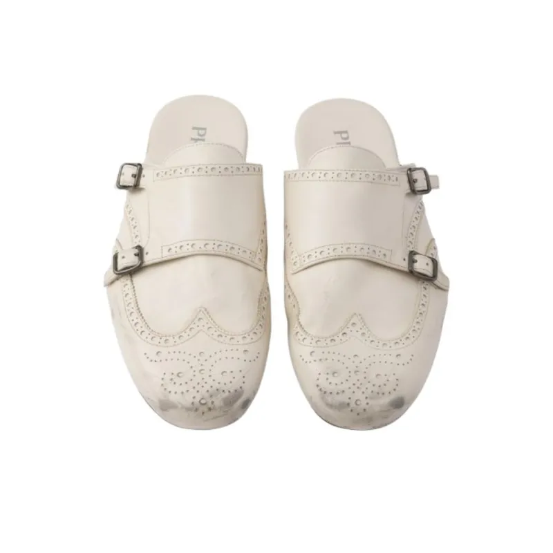PRADA Closed Toe Slippers Men's Chalk White-5