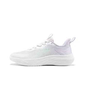 361° Abrasion Resistant Breathable Low Top Casual Running Shoes Women's White Purple