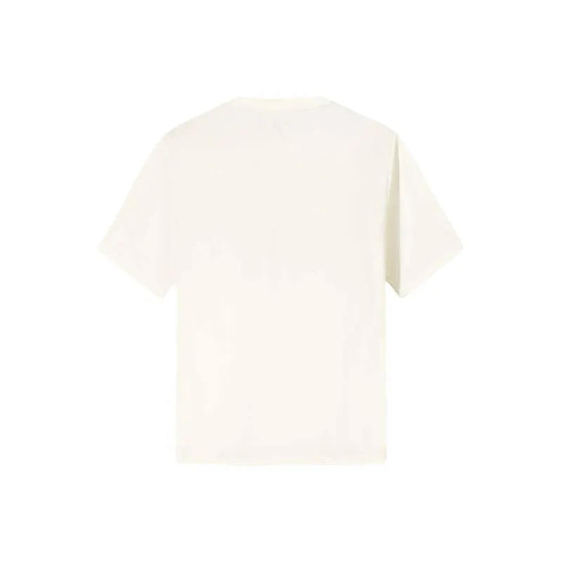 Anta Basketball Collection Running Collection T Shirt Unisex Vanilla White-1