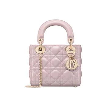 DIOR Lady Dior Sheepskin Lady Dior Bag Handbag Mini Women's Lotus Pink