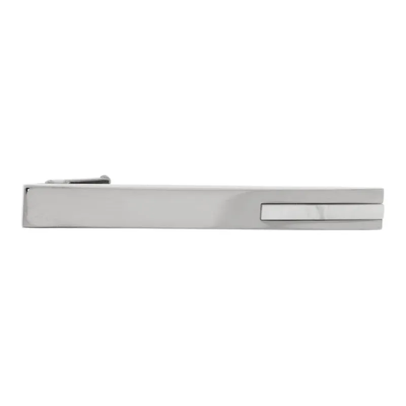Lanvin Metal Tie Clip Unisex Silver-0