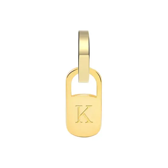 ANNAYA Letter Plate Pendants Unisex-12