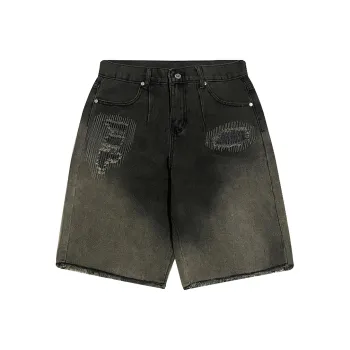 CariteSport Denim Shorts Men's Black Gray