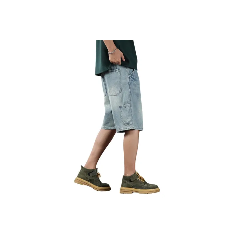 ROBINHOOD Denim Shorts Unisex Ancient Teal-0