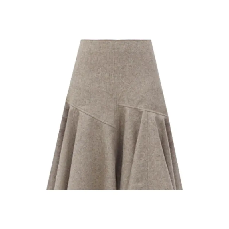 Bottega Veneta Flannel A-Line Skirt-4
