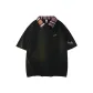 Black Red Plaid Collar (White Text)