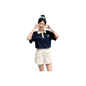 Tonlion Polo Shirt Women's Navy Blue