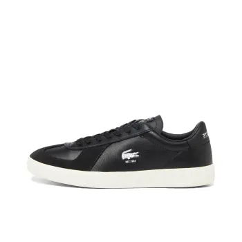 LACOSTE BASESHOT Anti Slip Wear Resistant Low Top Skateboard Shoes Men's Black