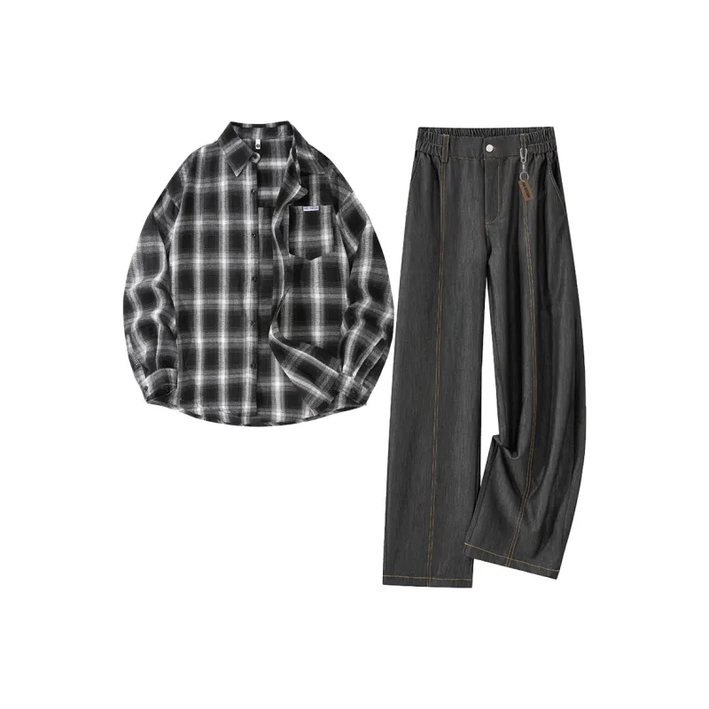 FAKE VINTAGE Shirt Matching Set Unisex-5