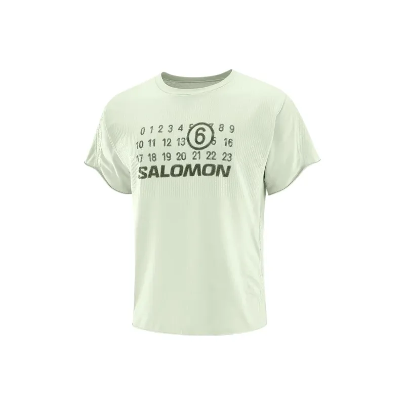 MM6 Maison Margiela X Salomon X Salomon Numbers print T shirt-0
