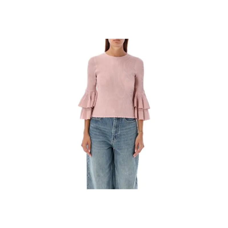 Zimmermann Illustration Tiered Ruffle Top-0