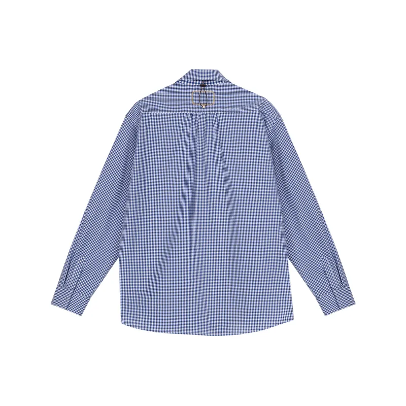 SIMPLE PROJECT Shirt Unisex Blue White Plaid-1