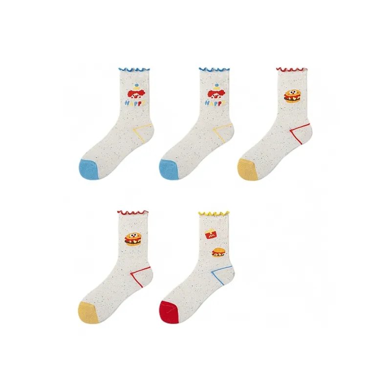 H YXIANG Mid Calf Socks Women's Combo Set-24