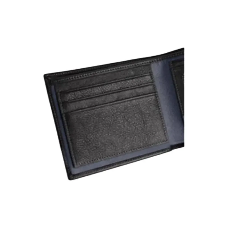 GOLDLION Cow Leather Wallet Men's Black-4