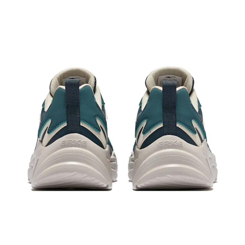 Erke Running Shoes Men Low Top Pine Green, Copper Cyan-3