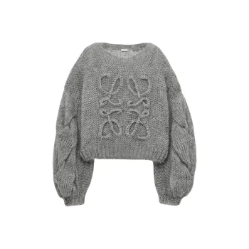 LOEWE Anagram Sweater 'Grey Melange'
