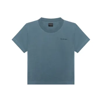 Balenciaga Logo Printed Crewneck T Shirt