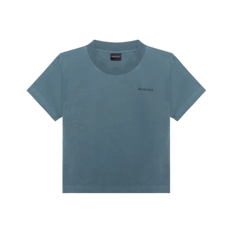Balenciaga Logo Printed Crewneck T Shirt-0