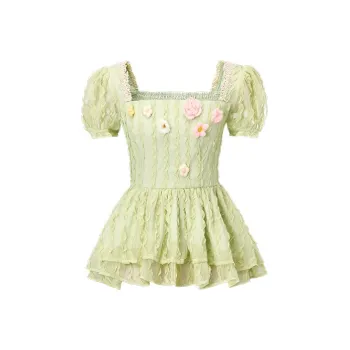 ACAINES Chiffon Shirt Women's Apple Green
